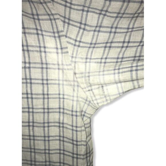 Billy Reid Mens Blue/Gray Plaid Check Button Front Shirt Italy Sz Large Standard - Picture 6 of 7